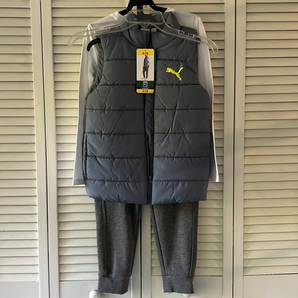 Puma 3 Piece Set, Youth Size 7/8, NWT